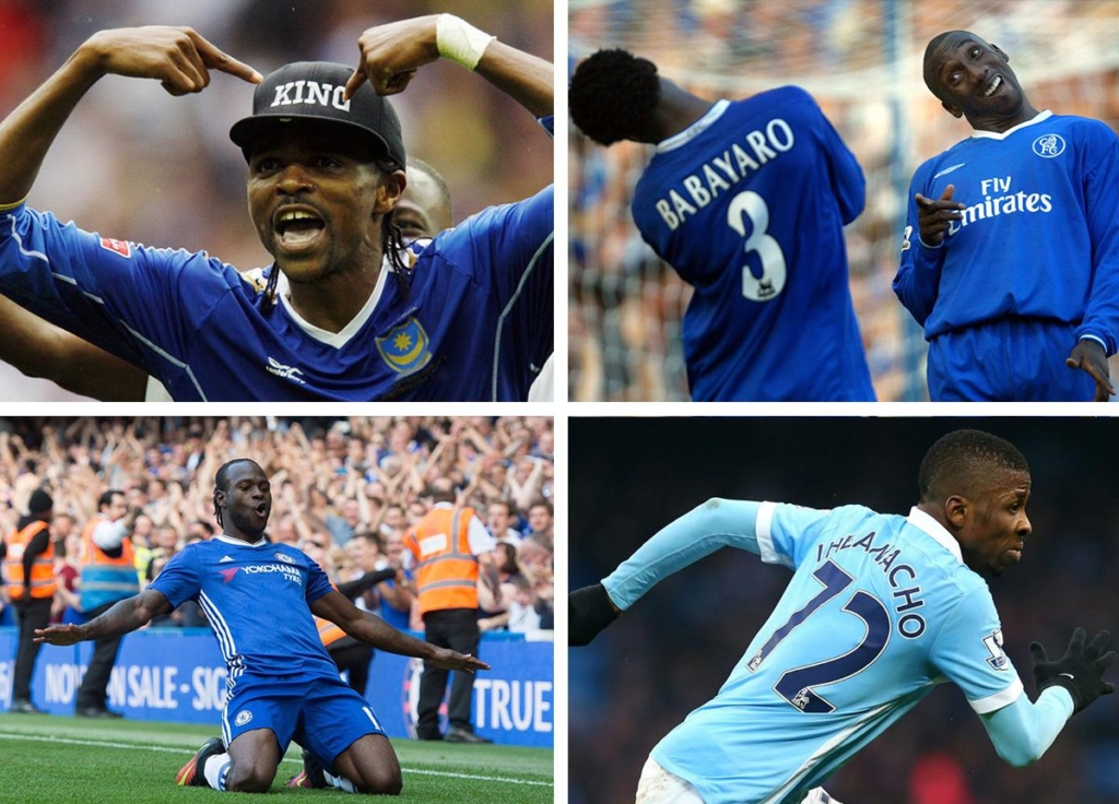 Nigerian football stars - Kanu Nwankwo, Celestine Babayaro, Victor Moses, Kelechi Iheanacho